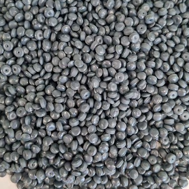 Black recycled LDPE pellets (LDPEC)